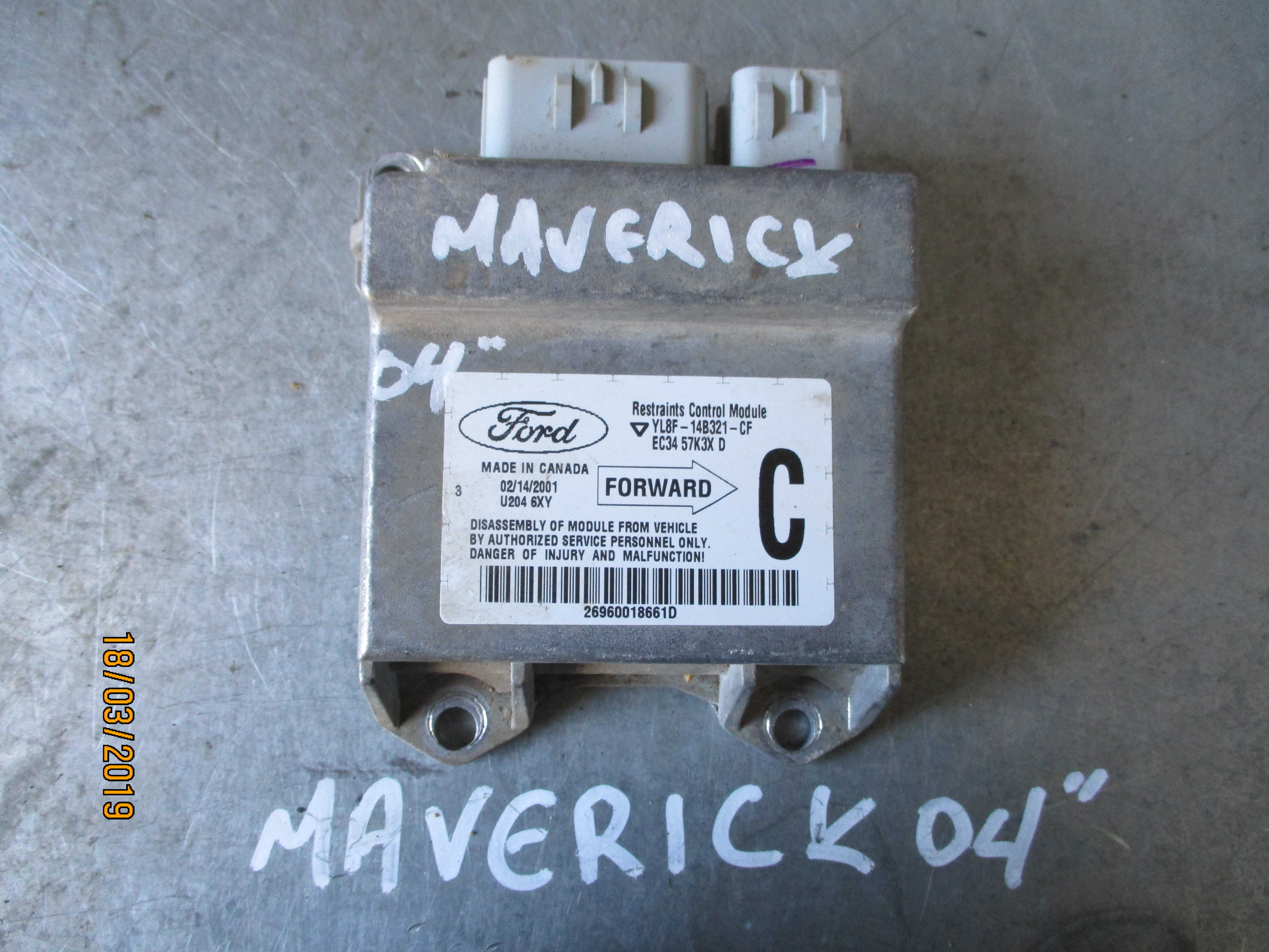 Αερόσακοι Σετ Κομπλέ ( YL814B321CF ) Ford Maverick 3000cc ’04 Προσφορά.