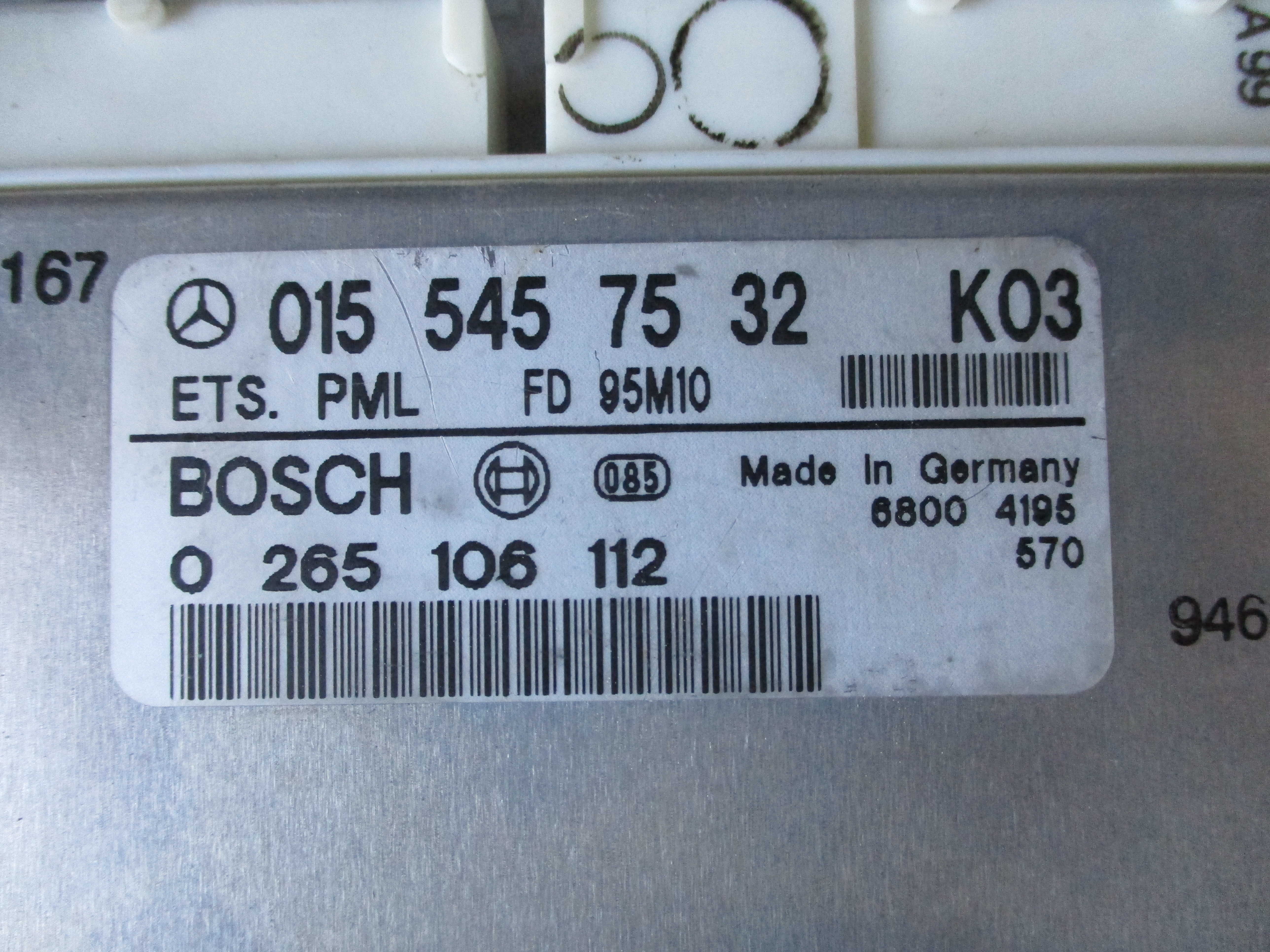 Εγκέφαλος ABS ( 0155457532 , 0265106112 ) Μercedes E200 ’96 Προσφορά.
