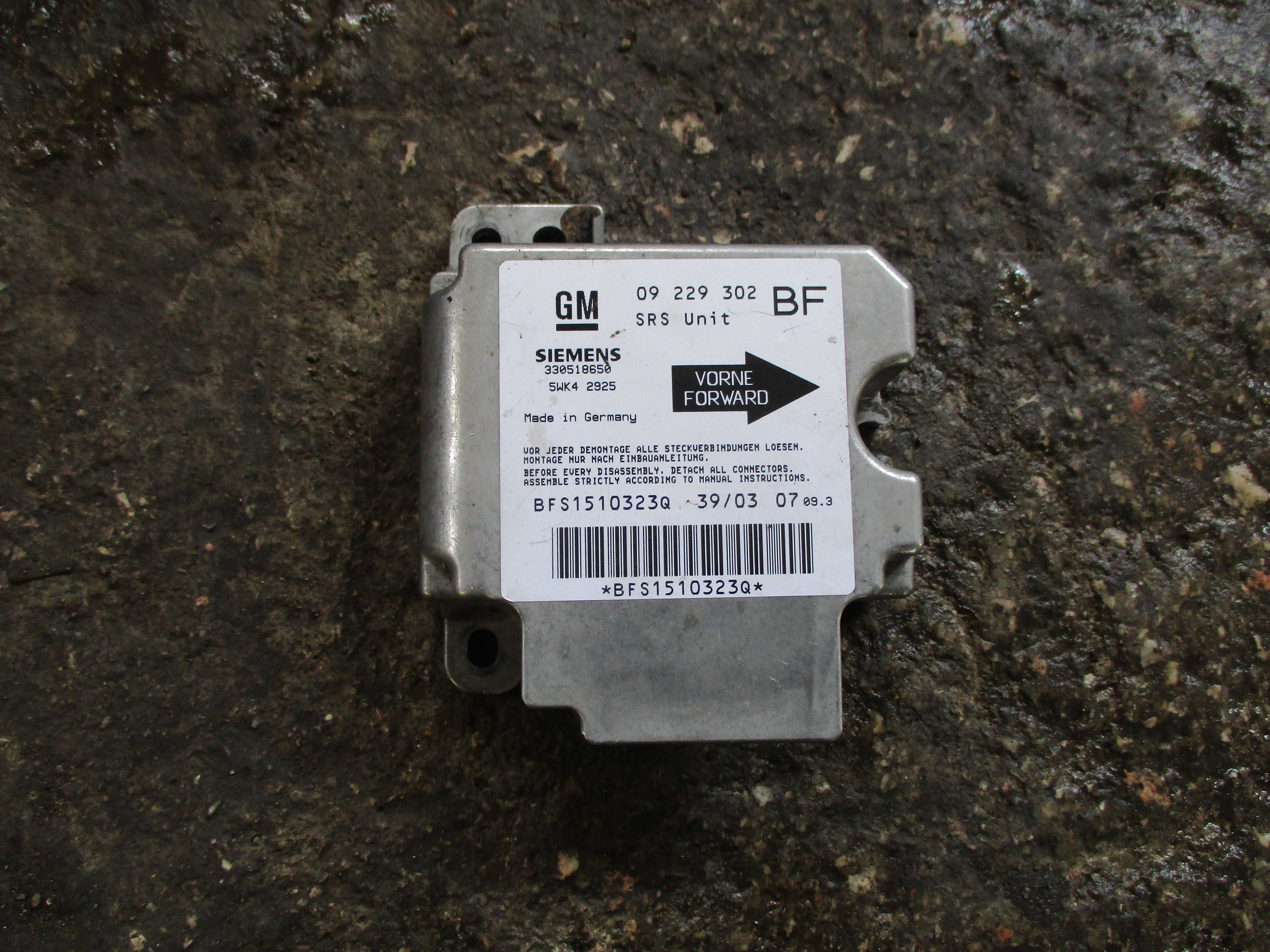 Αερόσακοι Σετ Κομπλέ ( 09229302 , 330518650 ) Opel Astra G Van ’03 Προσφορά.