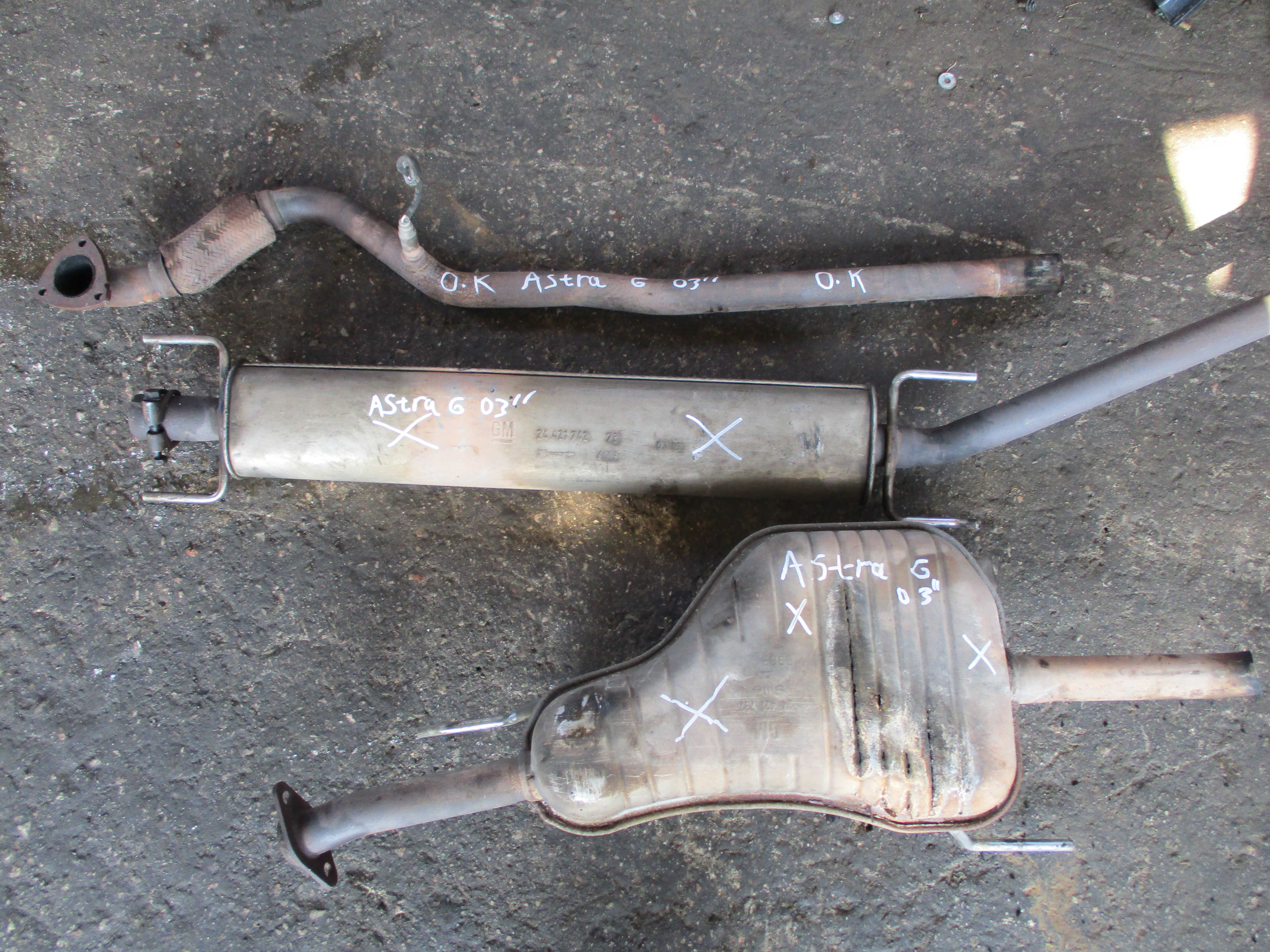 Εξάτμιση σετ Opel Astra G Van ’03