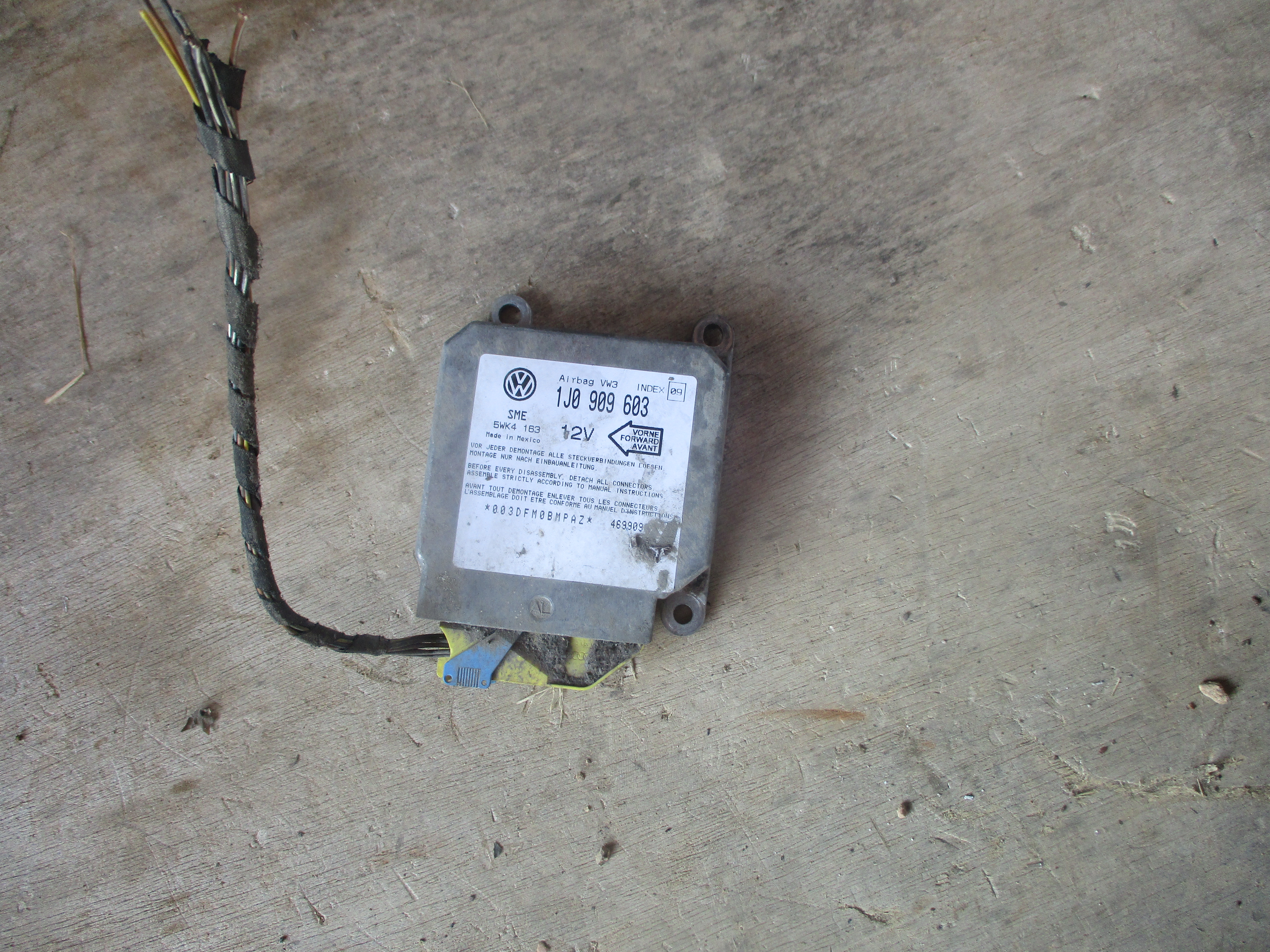 Εγκέφαλος Αερόσακων ( 1J0909603 ) Skoda Octavia ’05 ( Προσφορά ! )