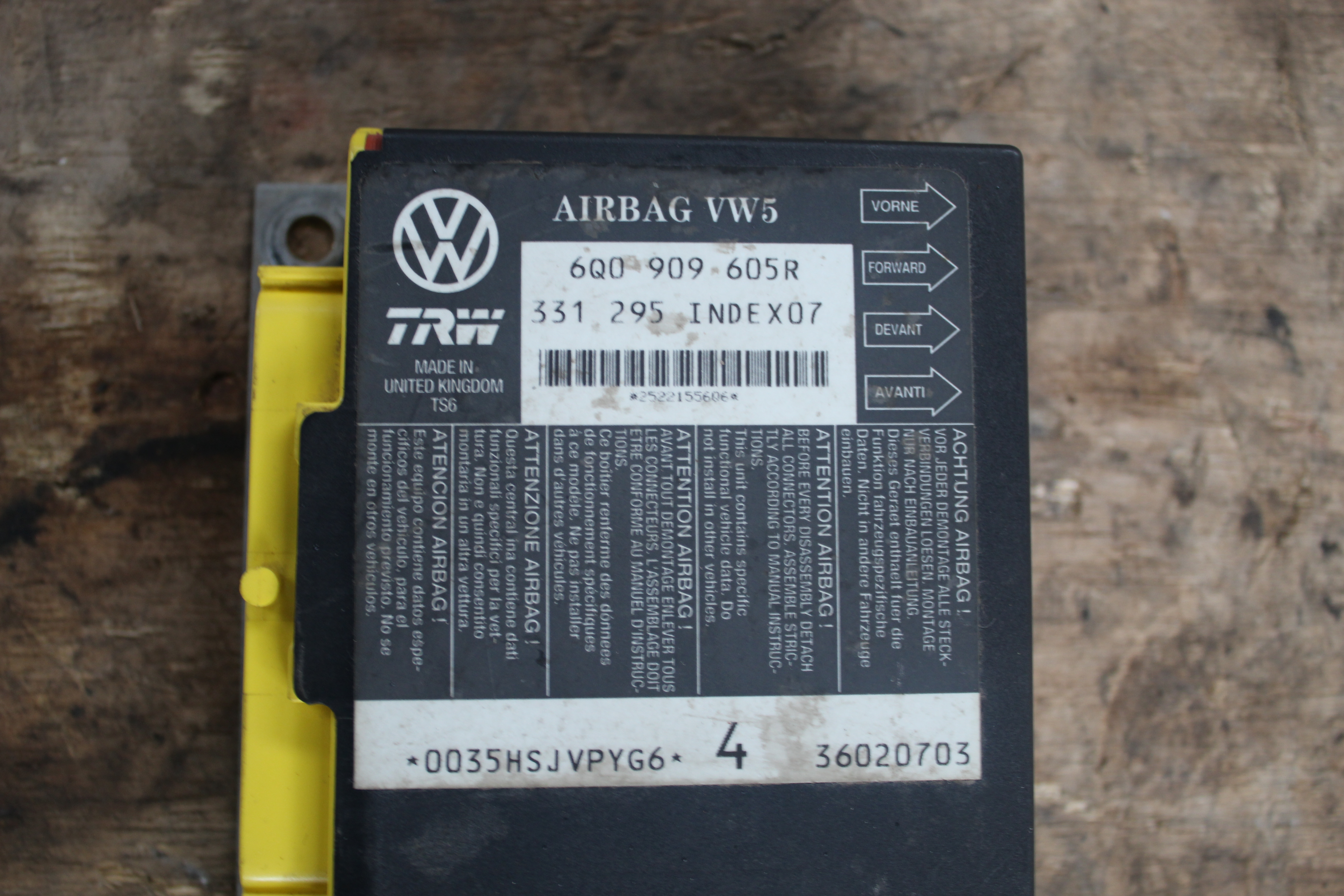 Αερόσακοι Σετ Κομπλέ ( 6Q0909605R ) Seat Ibiza ’03 Προσφορά.