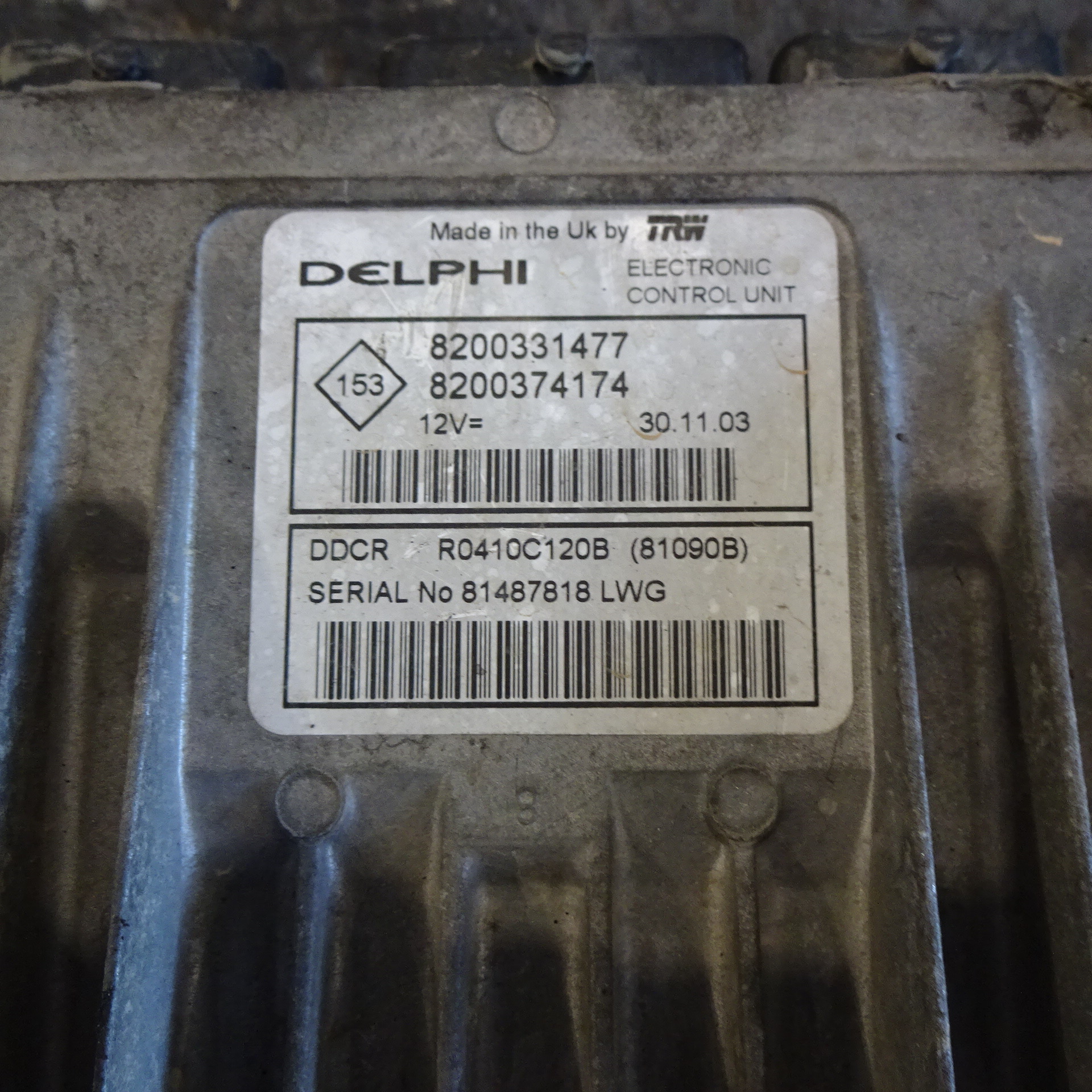 Εγκέφαλος Κινητήρας Σέτ ( 8200331477 , 8200374174 ) Renault Clio ’03 Diesel Σούπερ Προσφορά Μήνα